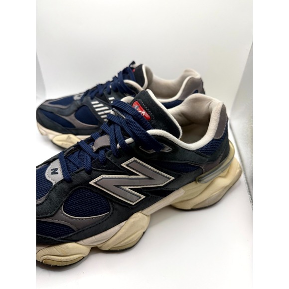 New Balance 9060 U9060ECB Mens 10‎ Shoes Outerspace Silver Navy Suede Sneaker main image 4